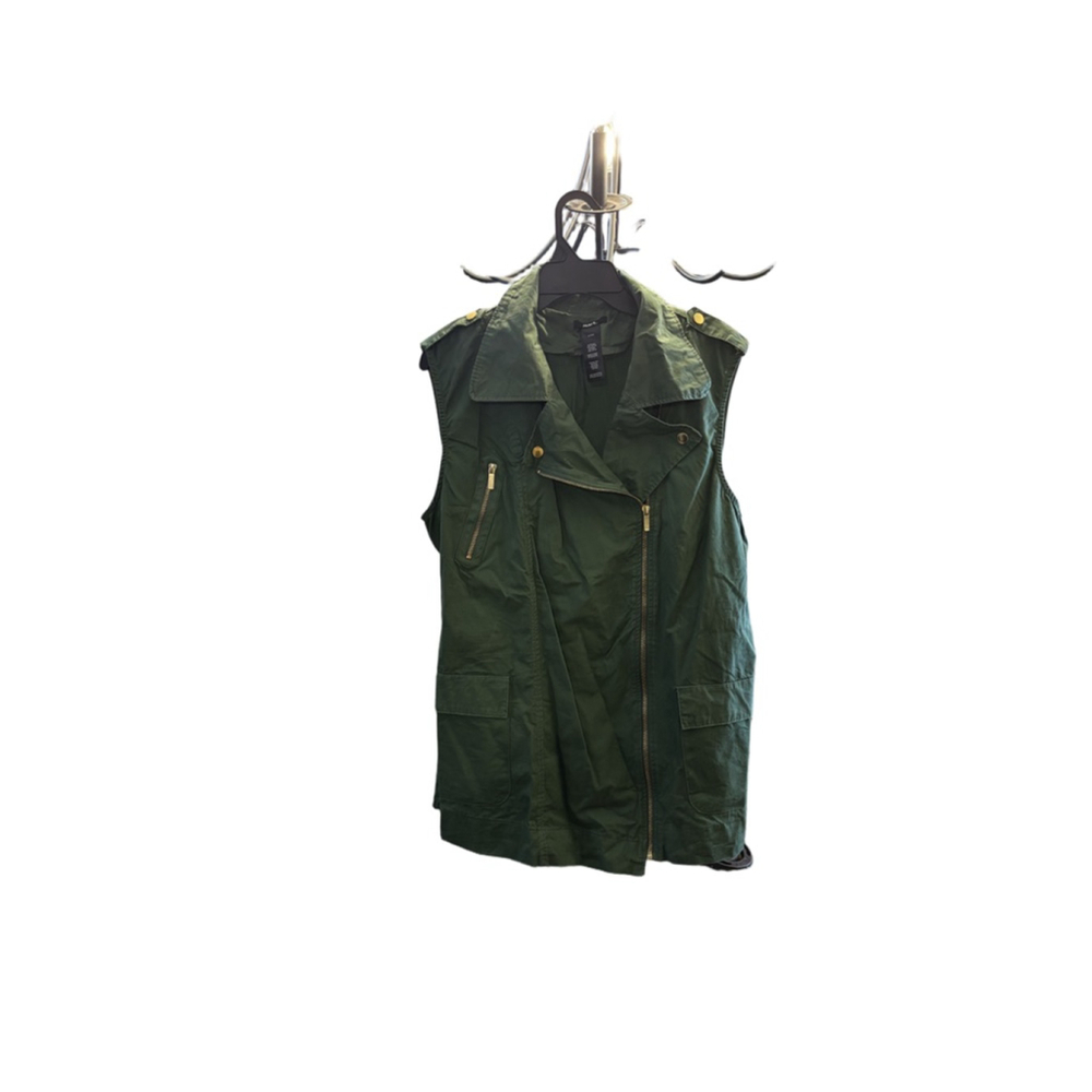 Women's mark. Olive Green Utility Vest with Gold Hardware Size L